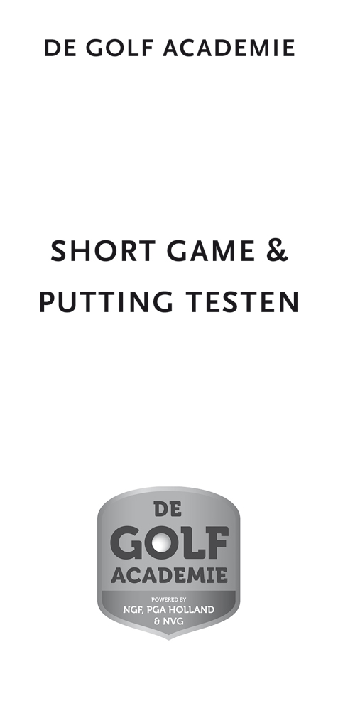 Short Game en Putting Testen - De Golf Academie (10 stuks)